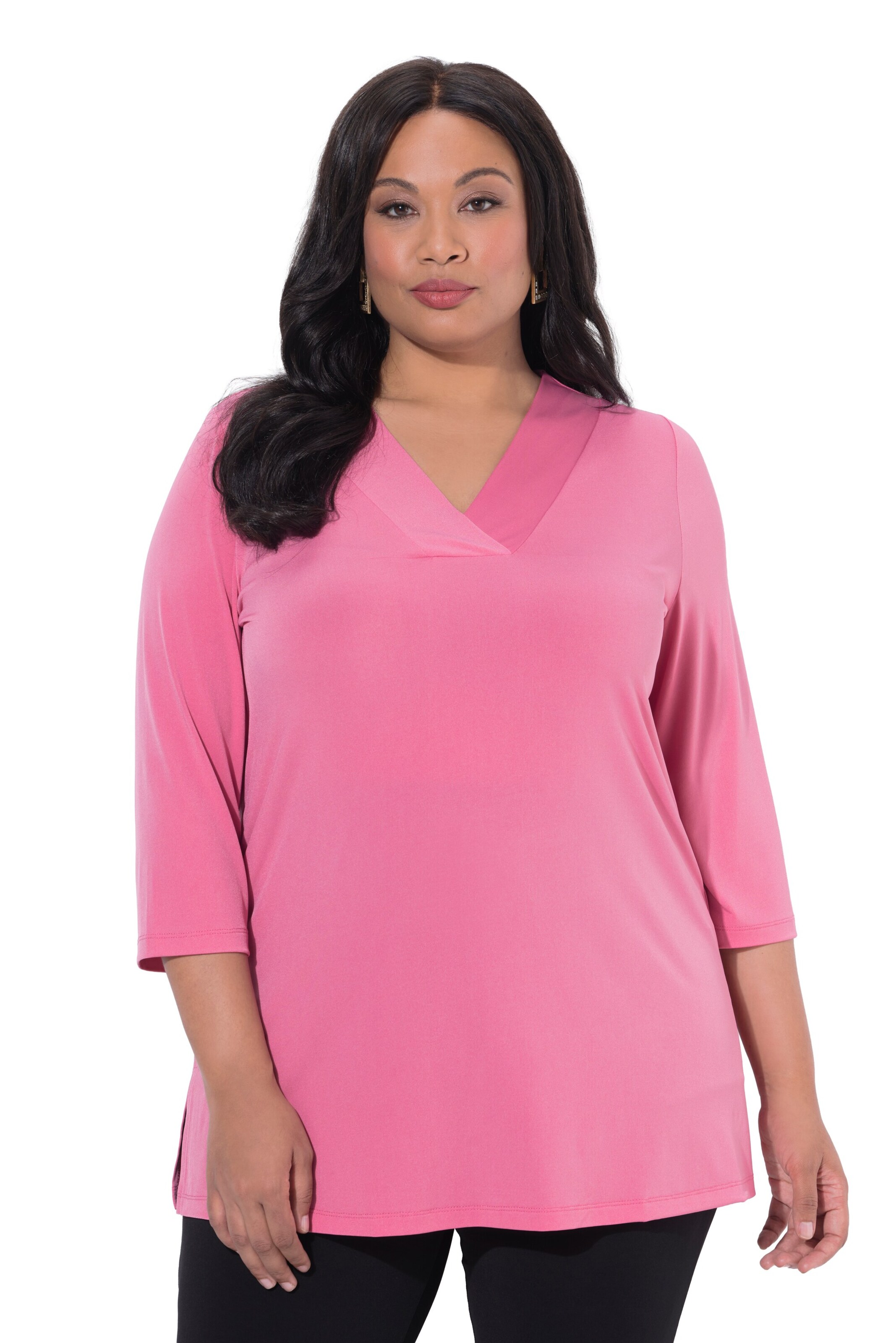 Ulla Popken Shirt in Pink: Vorderseite