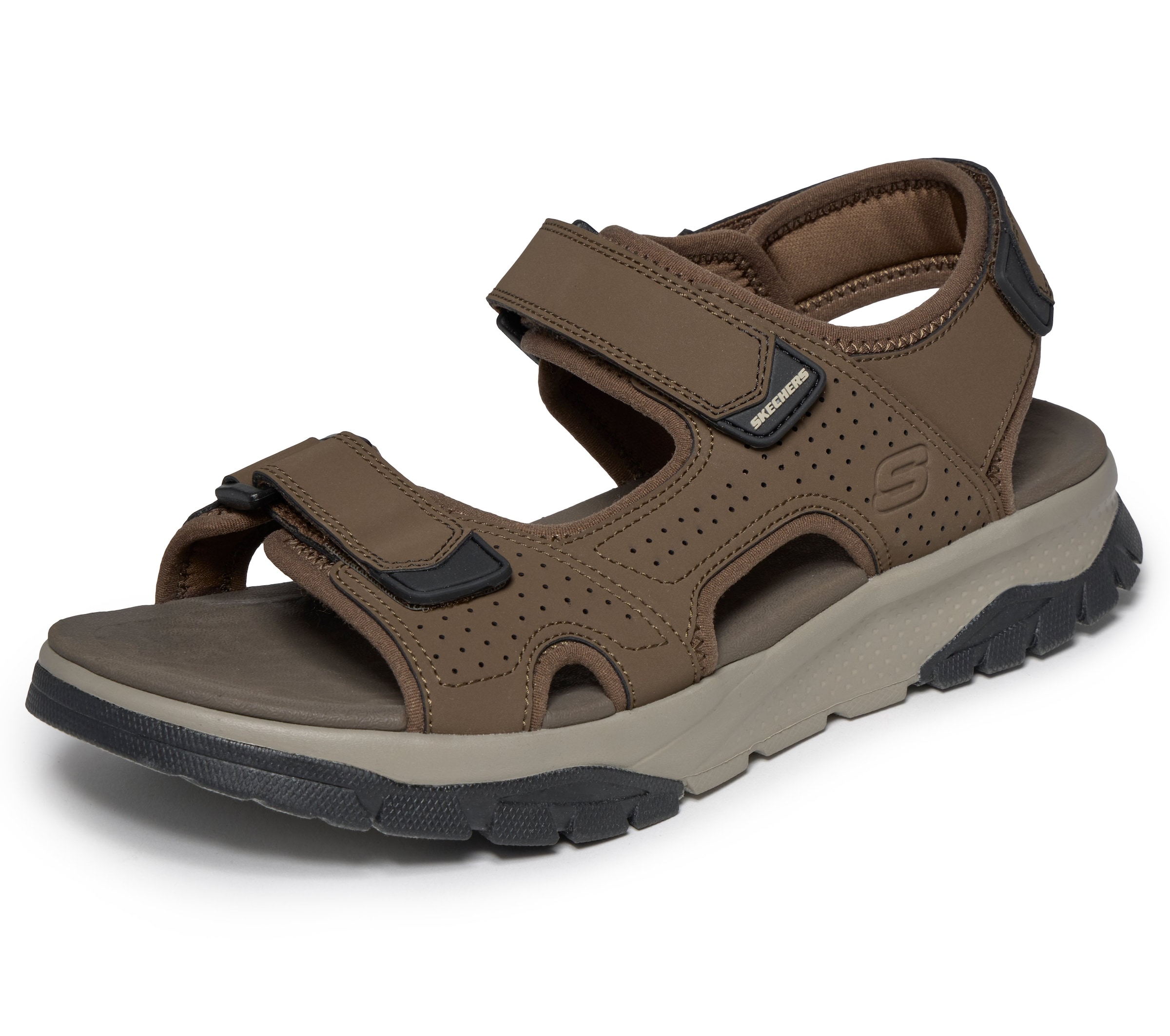 SKECHERS Sandals in Brown: front