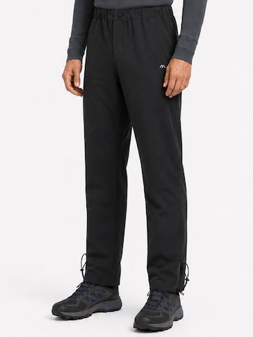 YOUTHUP - regular Pantalón de montaña 'SAUMREGULIERUNG' en negro