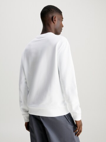 Sweat-shirt Calvin Klein en blanc