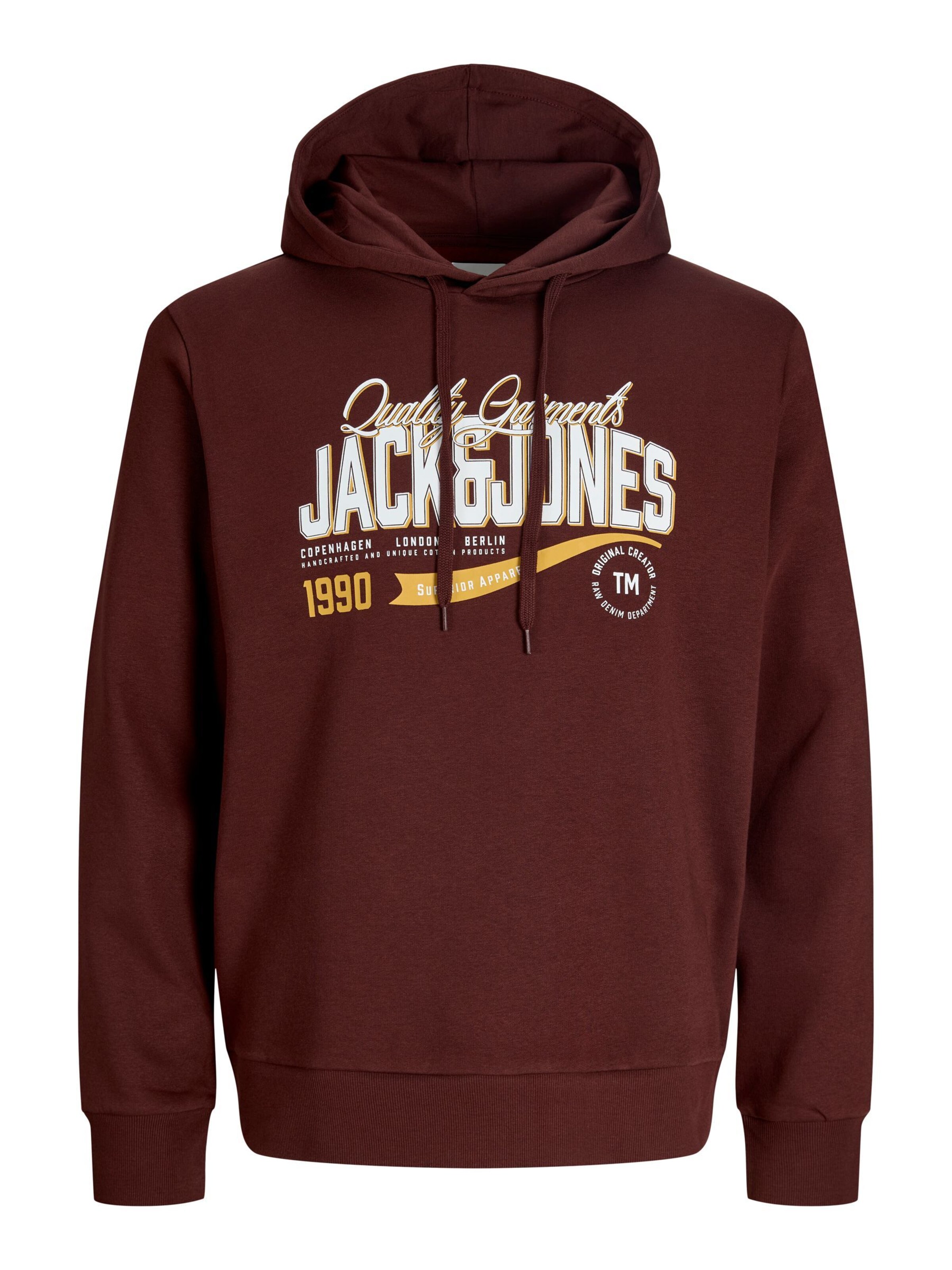 Sweat-shirt JACK & JONES en marron : devant