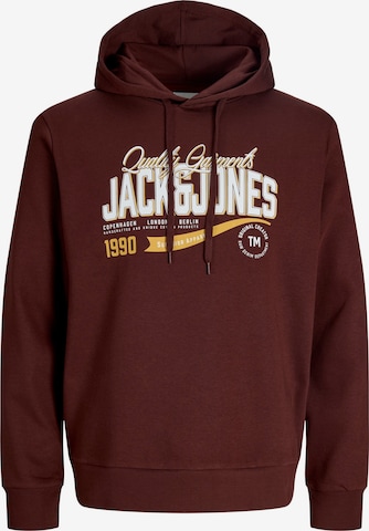 Sweat-shirt JACK & JONES en marron : devant