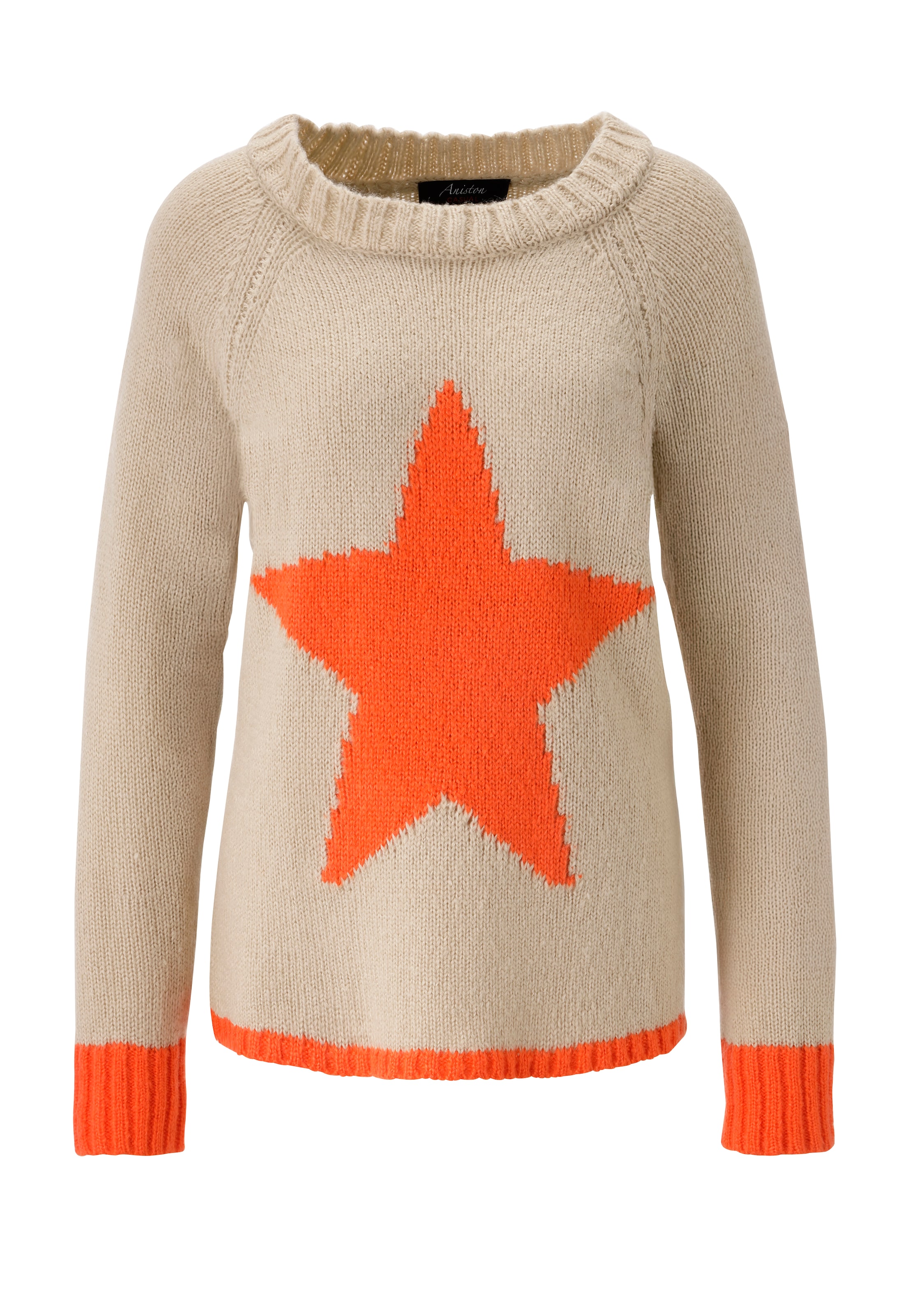 Aniston CASUAL Pullover in Beige: Vorderseite