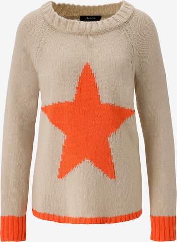 Aniston CASUAL Pullover in Beige: Vorderseite