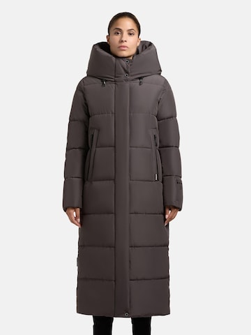 khujo Winter coat 'Soulani5 Matt' in Grey: front