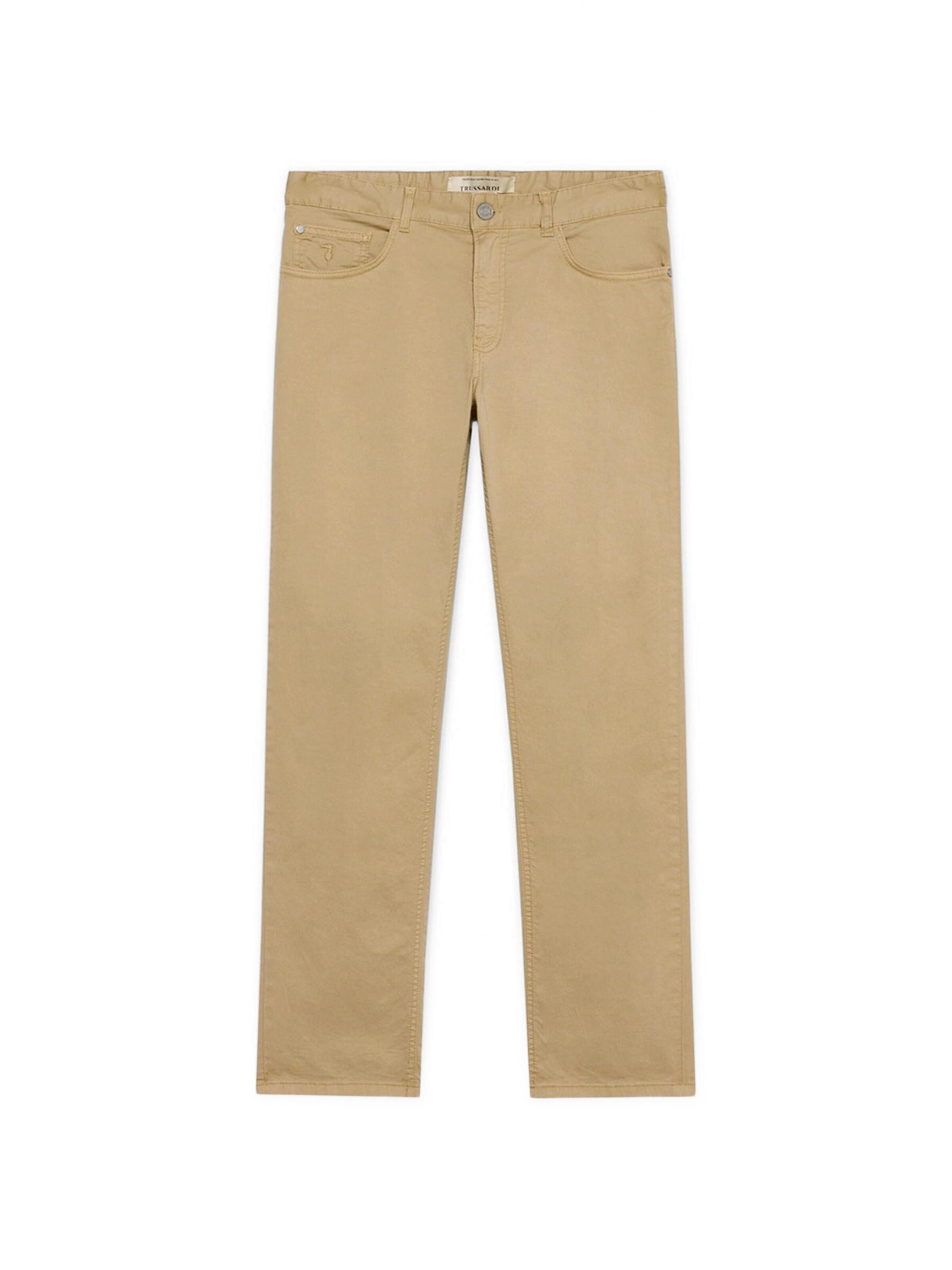Pantalon Trussardi en beige : devant