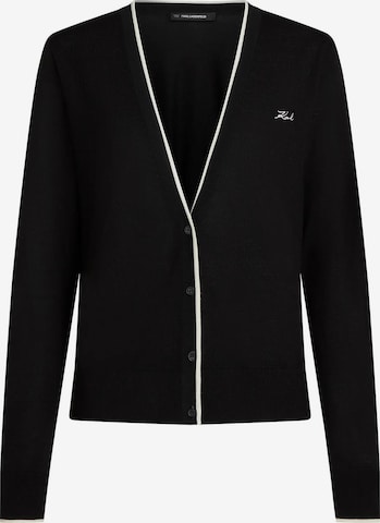juoda Karl Lagerfeld Kardiganas: priekis