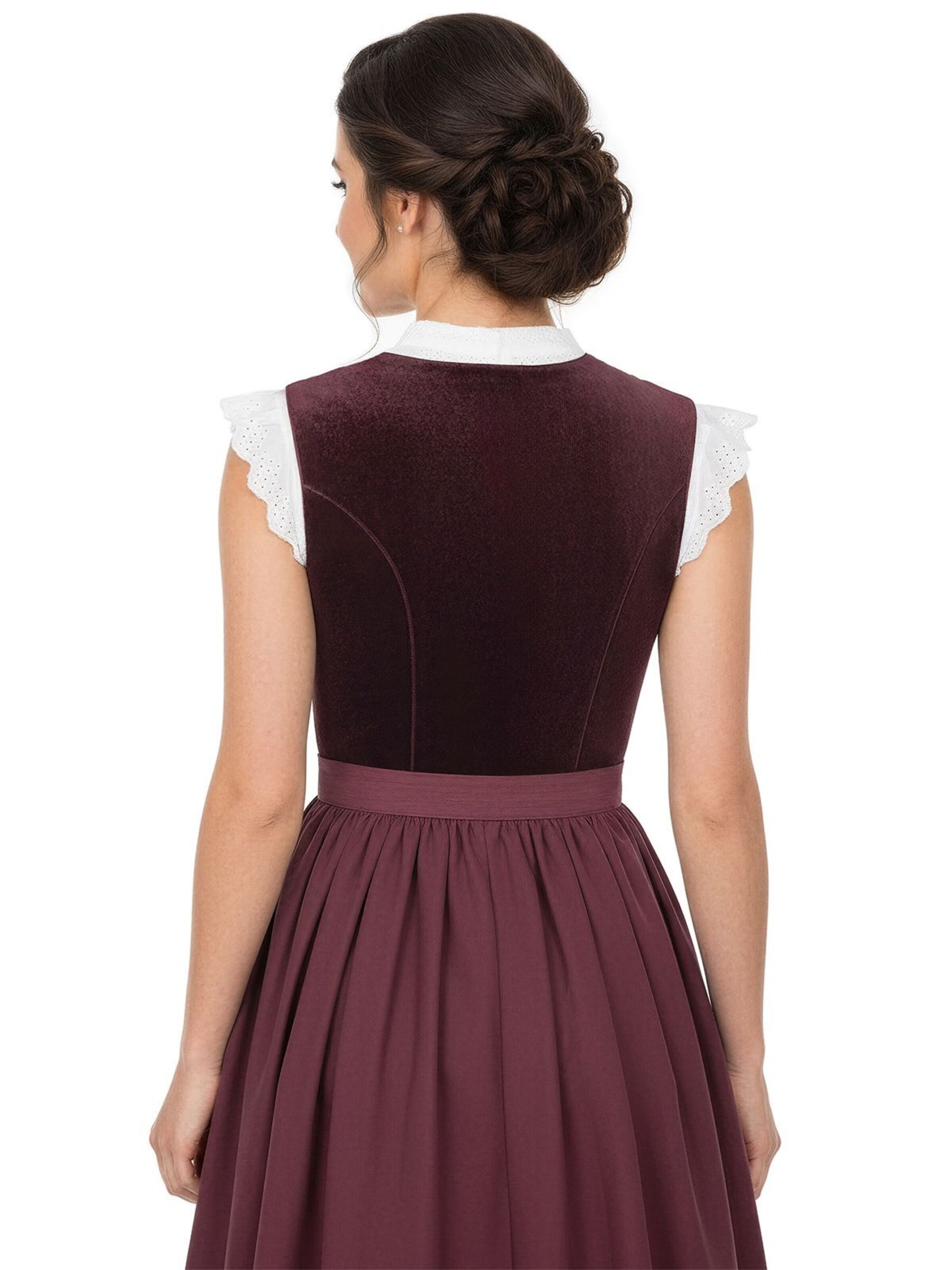 MARJO Dirndl 'OSTERHOFEN'‌‌‌‌‌‌‌‌‌ in Rot
