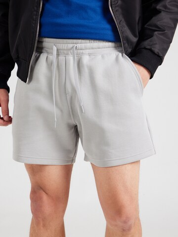 HOLLISTER Regular Trousers in Grey: front