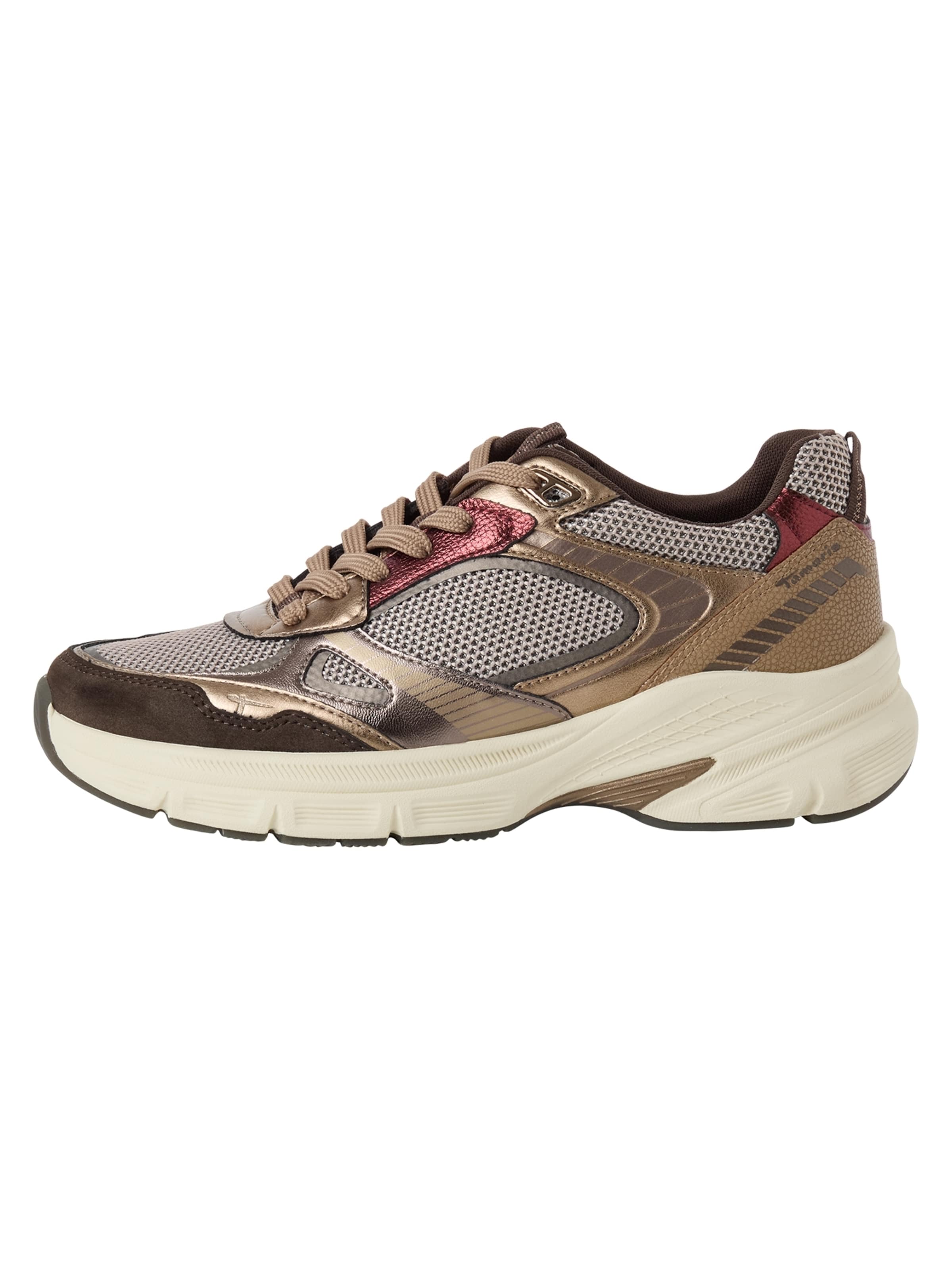 Tamaris Sneakers laag in Beige
