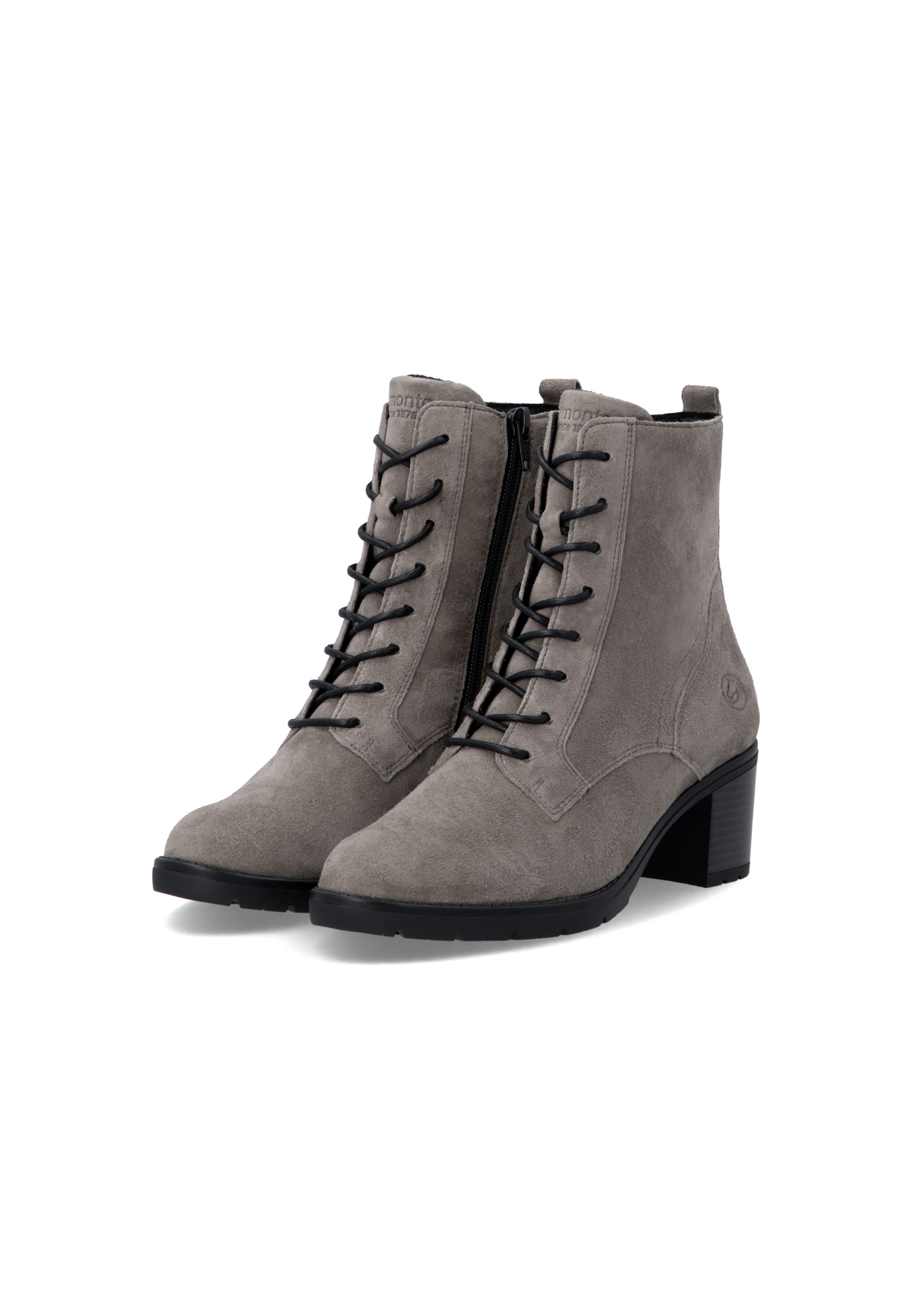 REMONTE Lace-up bootie 'D2A80' in Grey