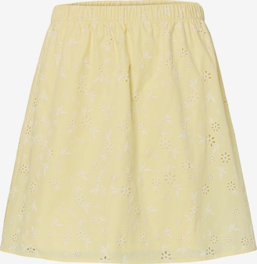 PIECES Rok 'PCBanna' in Geel: voorkant