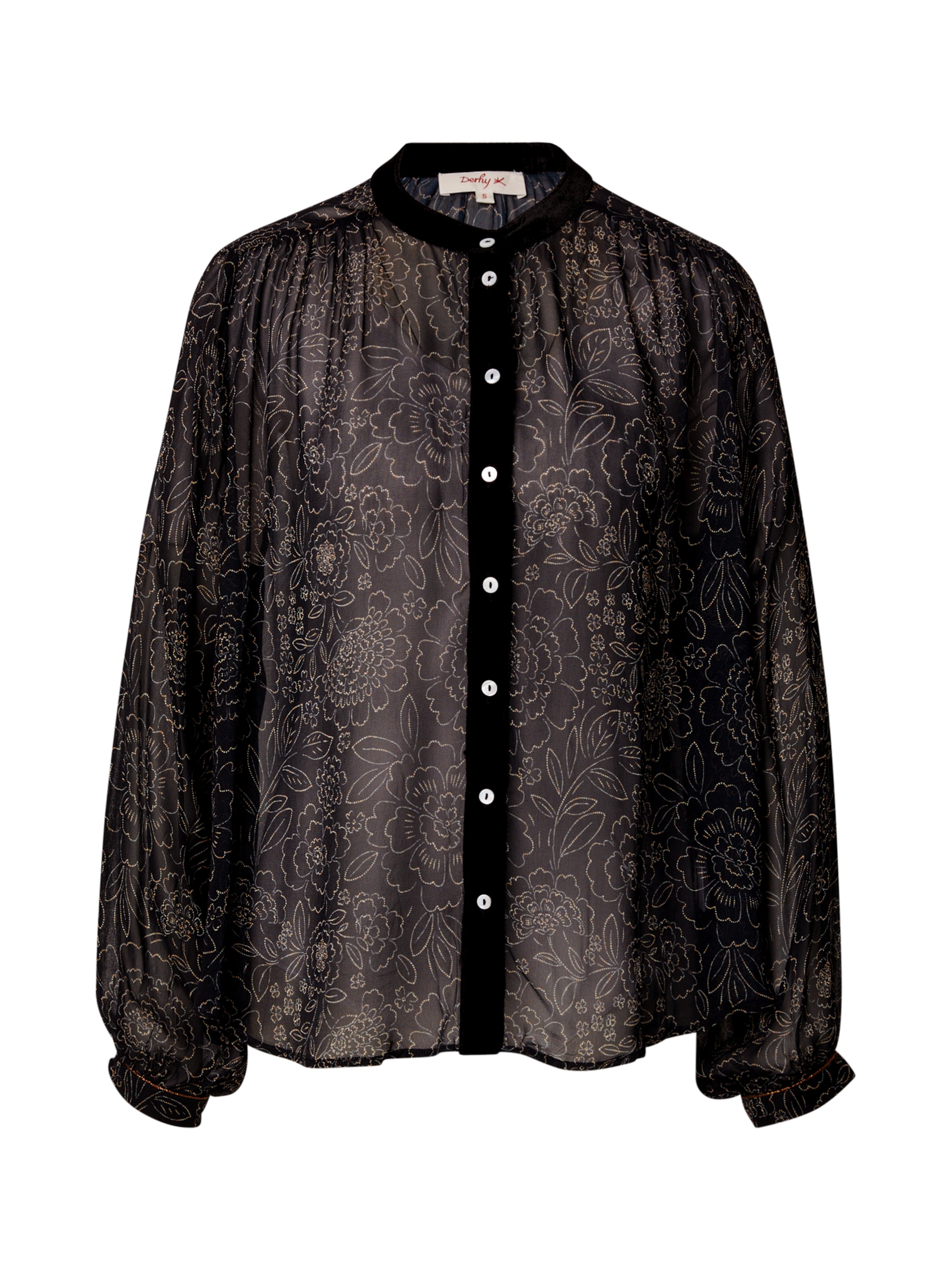 Bluză 'GENEVIEVE' de la Derhy pe negru: față