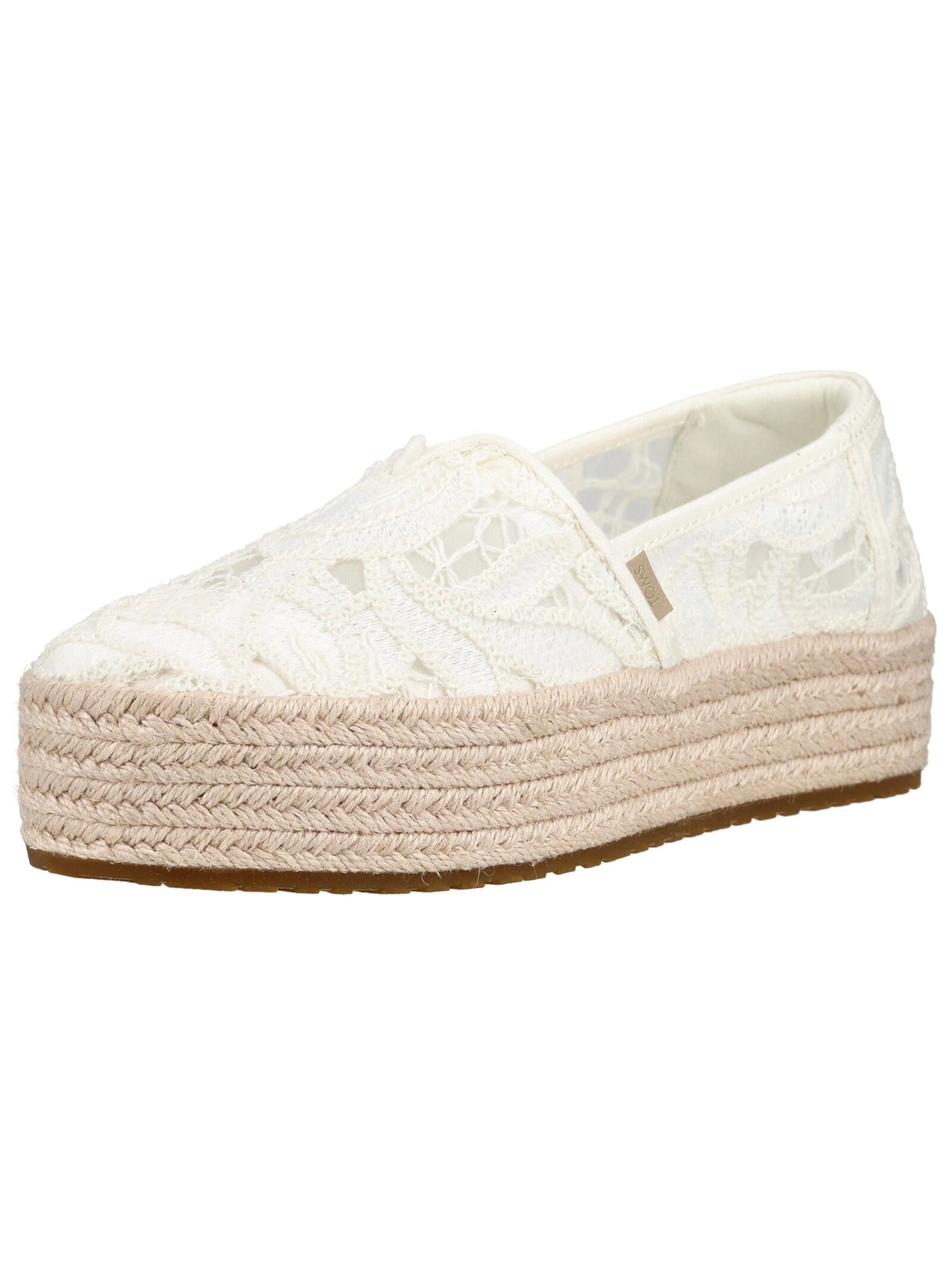 TOMS Espadrilles 'Valencia' in Beige: voorkant