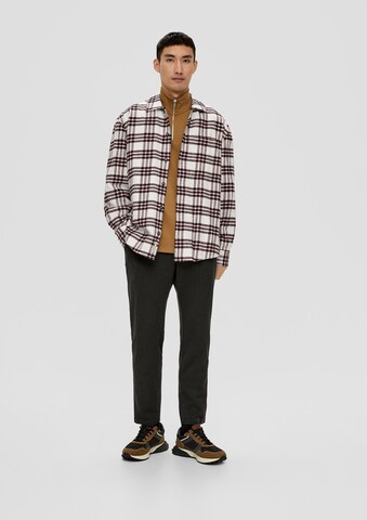 s.Oliver Comfort fit Button Up Shirt in Red