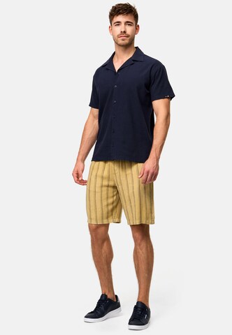 INDICODE JEANS Regular Broek in Geel