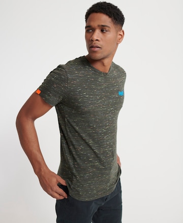 Superdry Regular fit Shirt in Groen: voorkant