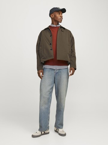 JACK & JONES - Chaqueta de entretiempo en marrón