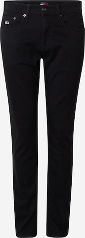 Tommy Jeans - Skinny Vaquero 'SCANTON' en negro: frente