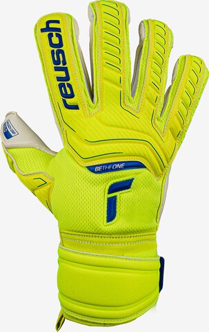 REUSCH Athletic Gloves 'Attrakt' in Yellow