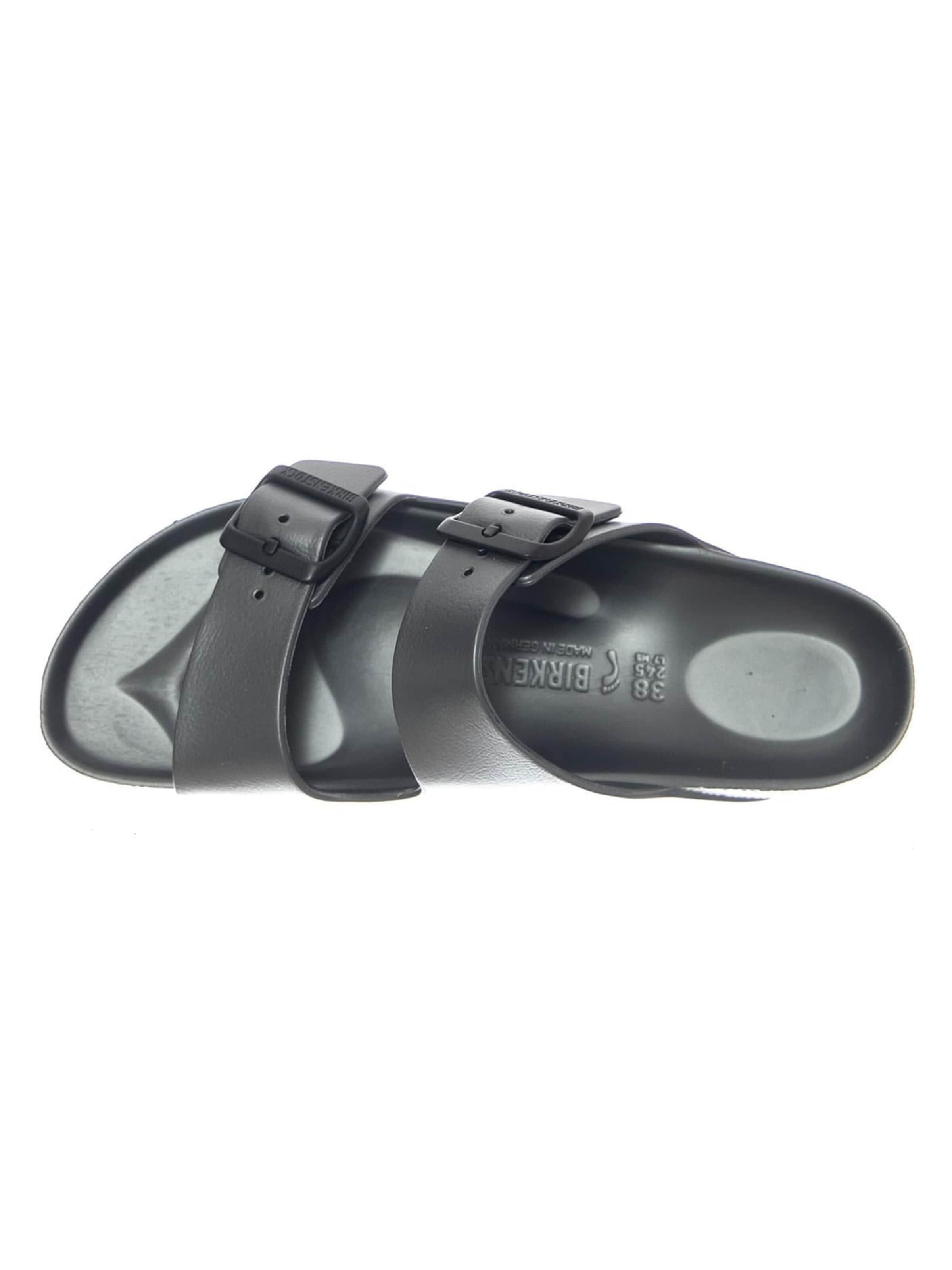 BIRKENSTOCK Sandały 'Arizona EVA Narrow Fit Metallic Anthracite' w kolorze srebrny
