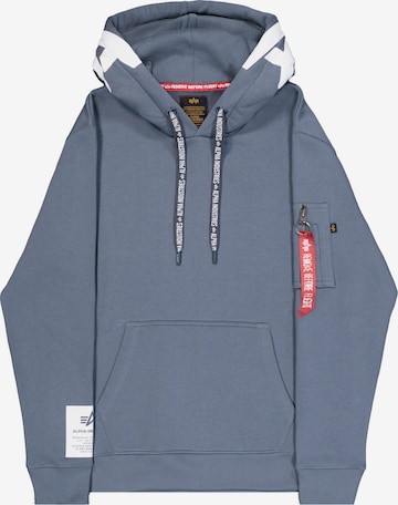 ALPHA INDUSTRIES Majica 'Alpha' | modra barva: sprednja stran