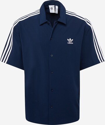 ADIDAS ORIGINALS - Regular Fit Camisa 'Adicolor Classics' em azul: frente