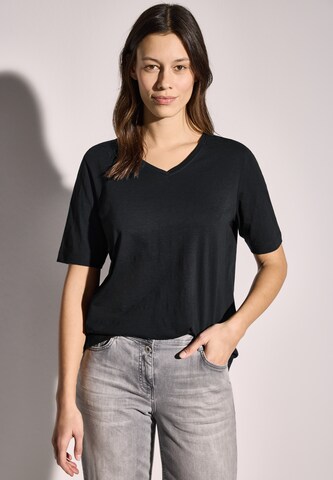 CECIL T-Shirt im Tunika-Look in Schwarz: Vorderseite