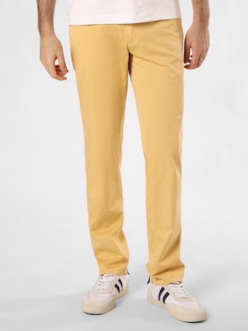 BRAX Regular Pants 'Cadiz' in Yellow: front