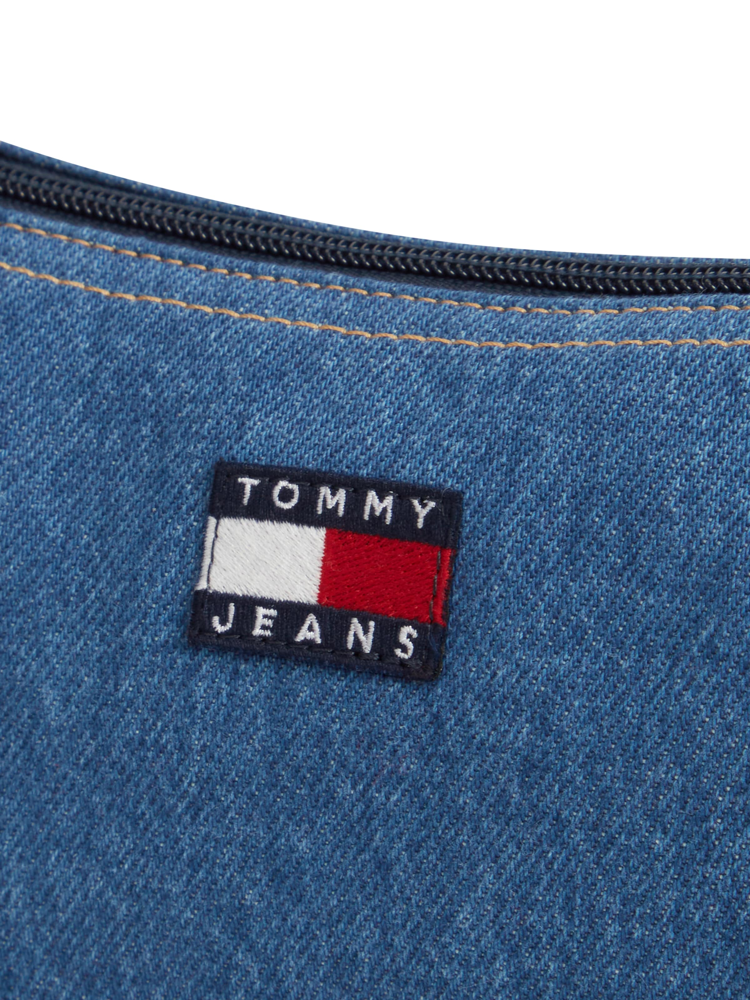 Tommy Jeans - Bolso de hombro 'ESS' en azul: frente