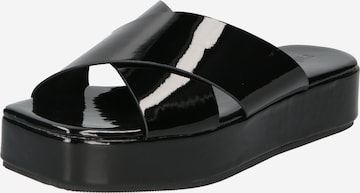 rubiNatikače s potpeticom - crna boja: prednji dio