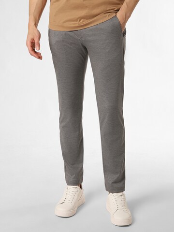 bugatti Regular Chino Pants in Grey: front