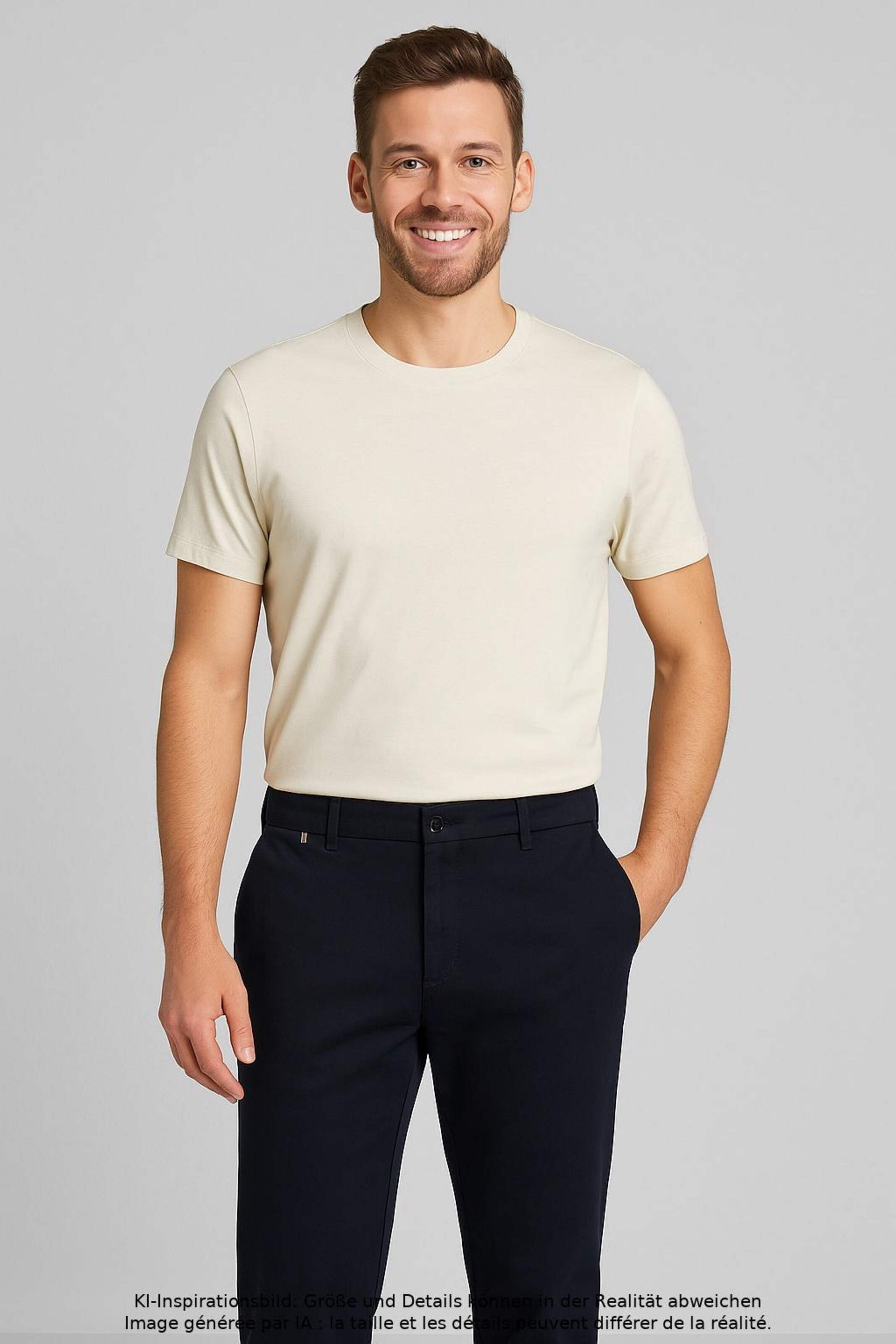 BOSS Black Stoffhose 29-30 in Blau: Vorderseite