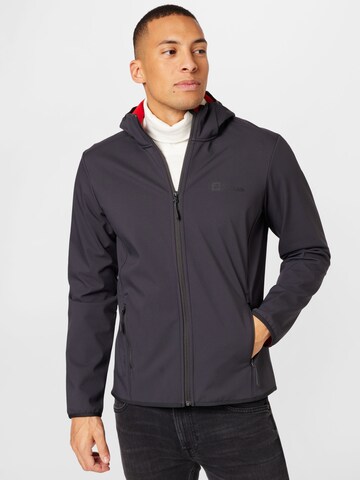 JACK WOLFSKIN Outdoor jacket 'Bornberg' in Grey: front