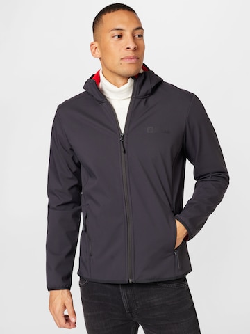 JACK WOLFSKIN Outdoorjacke 'Bornberg' in Grau: predná strana