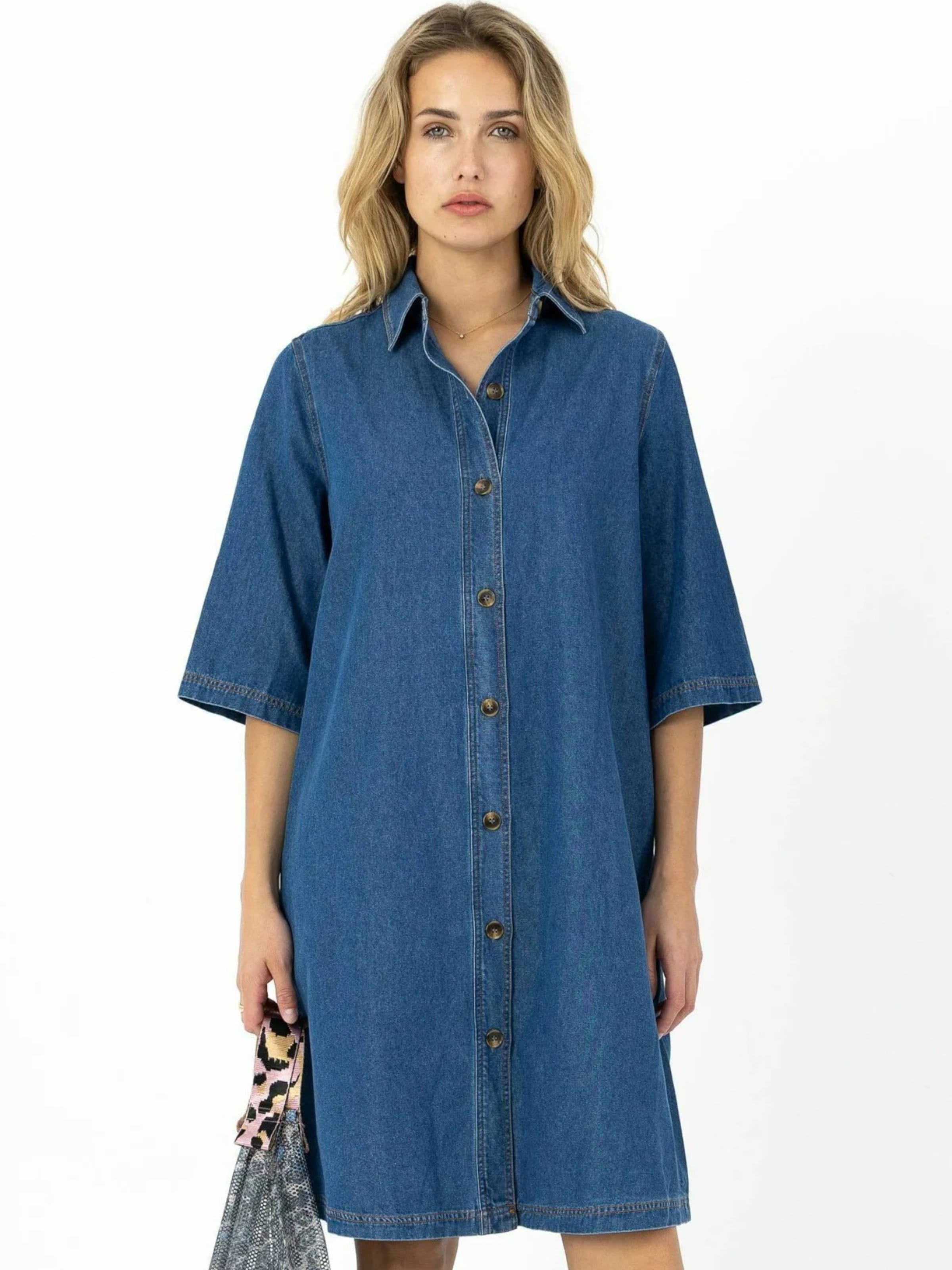 Coster Copenhagen - Vestido ' ELLIS ' en azul: frente