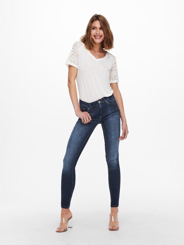 ONLY Skinny Jeans 'Blush' in Blue