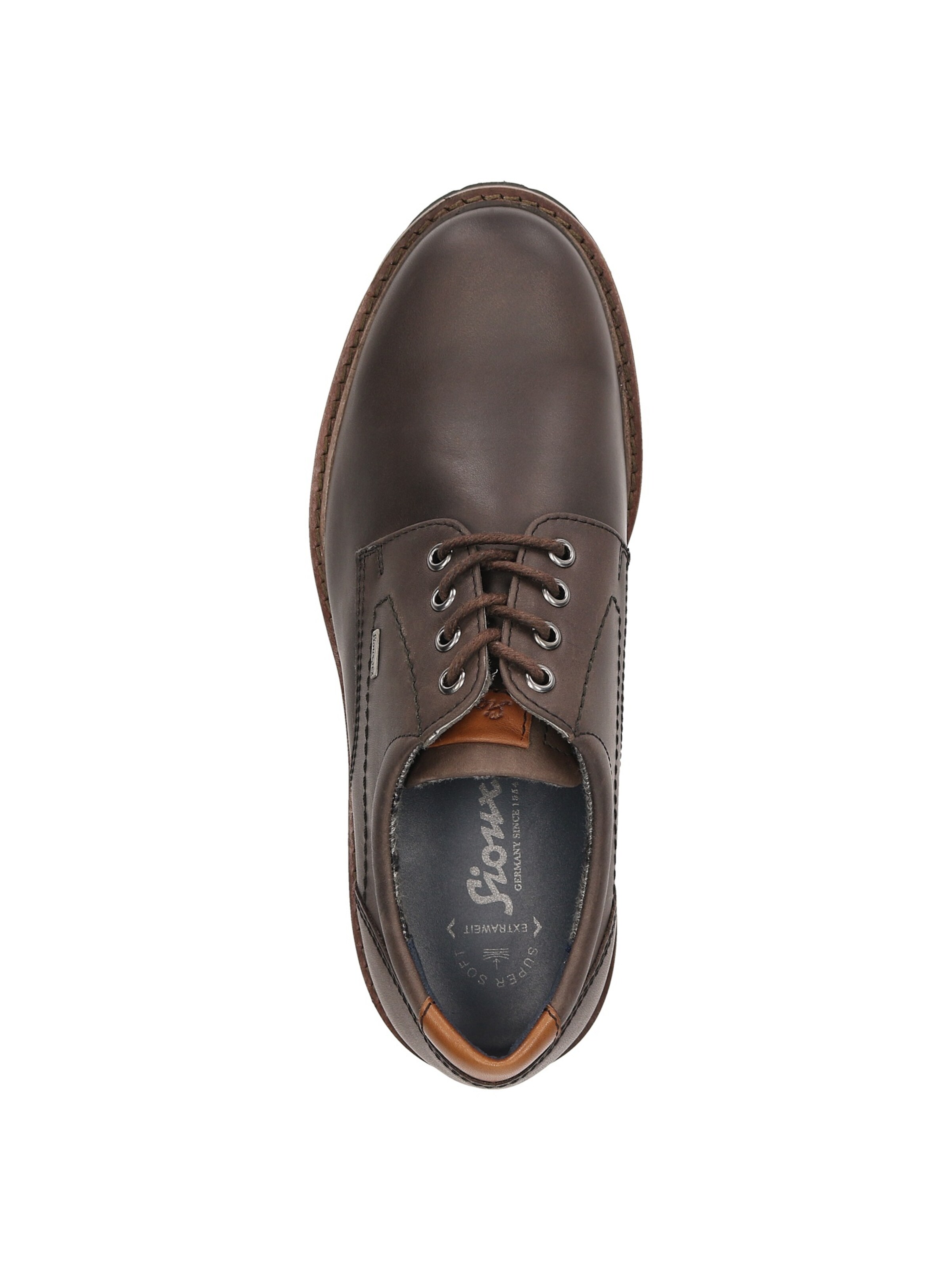 SIOUX Schnürschuh in Braun