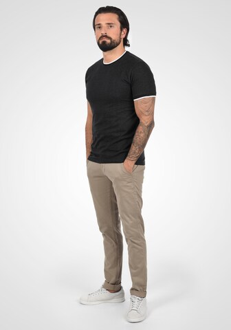 !Solid Shirt 'Saul' in Zwart