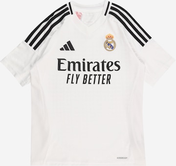 T-Shirt fonctionnel 'Real' ADIDAS PERFORMANCE en blanc : devant