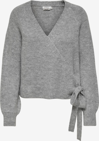 ONLY Knit Cardigan in Grey: front