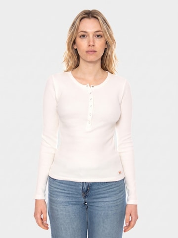 LEVI'S ® Shirts 'Dry Goods Henley Waffle' i beige: forside