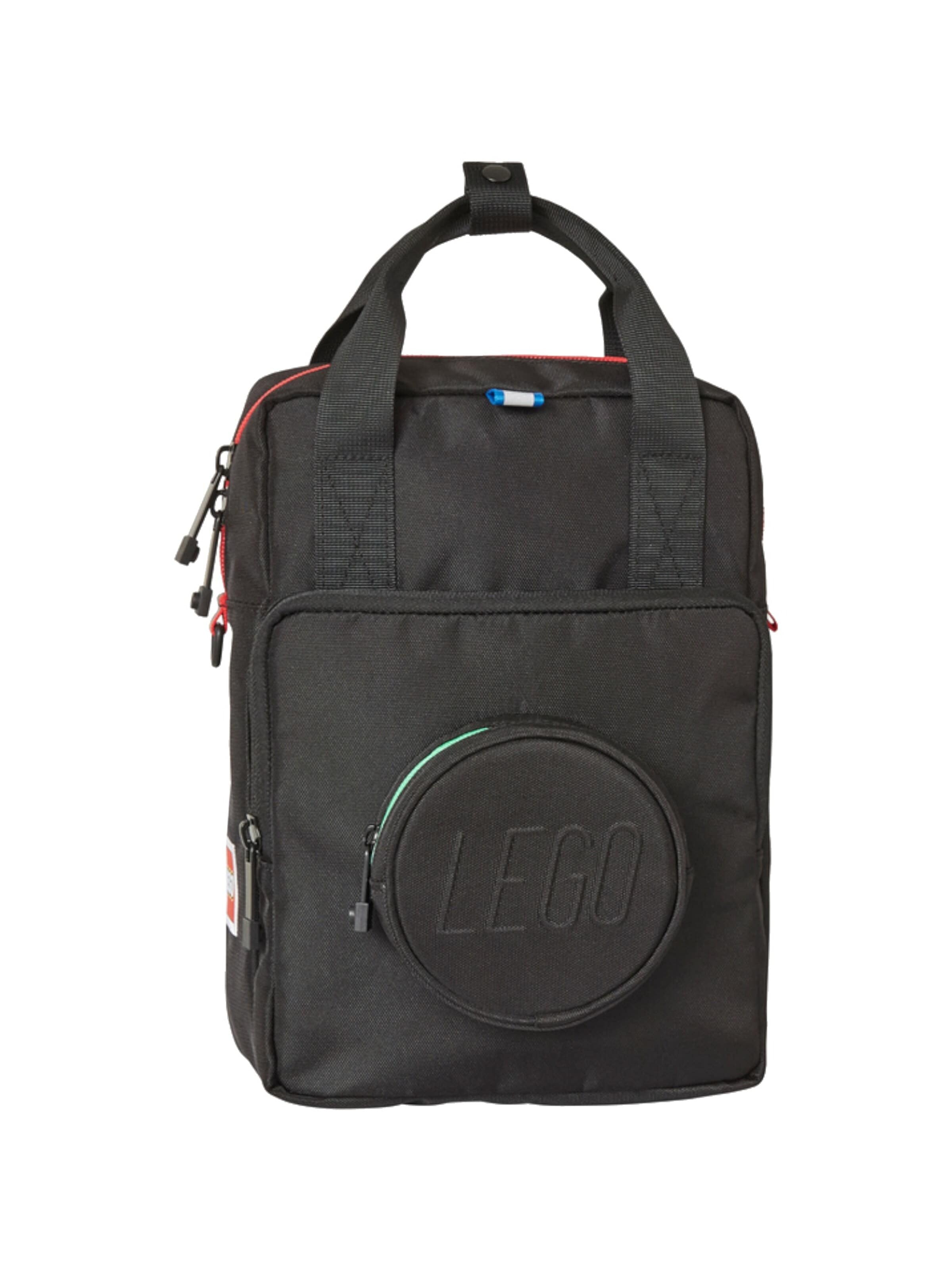 LEGO Backpack 'LEGO Brick 1x1 Kids Backpack' in Black: front