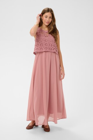 Robe 'Floria' Cream en rose : devant