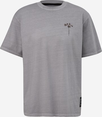 T-Shirt QS en gris : devant