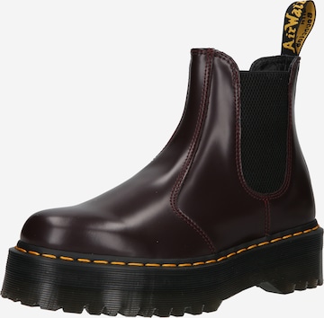 Dr. Martens Chelsea boots 'Quad' in Rood: voorkant