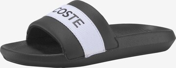 Mule LACOSTE en noir : devant