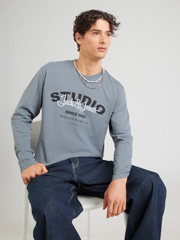 JACK & JONES Футболка 'JJYUKI' в Синий: спереди