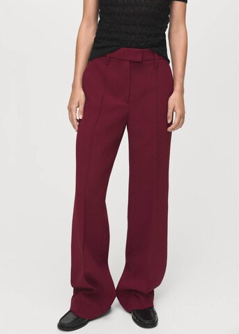 MANGO Wide leg Pants 'Maca' in Red: front