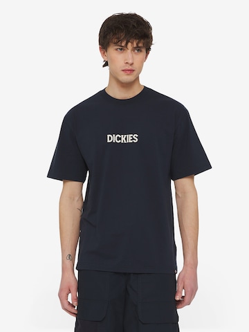 T-Shirt 'PATRICK SPRINGS' DICKIES en bleu : devant